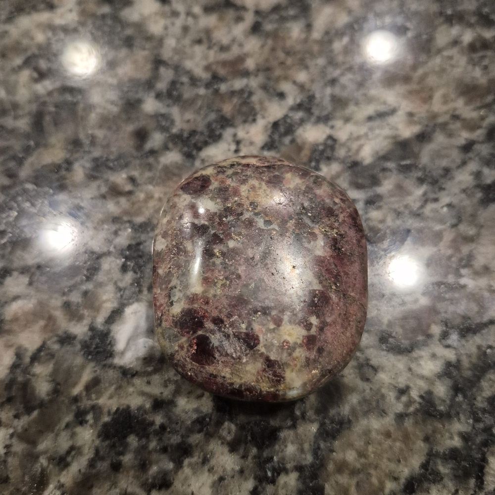 Natural Llanite Jasper Que Serra Palm Stone #5 New - Picture 5 of 6